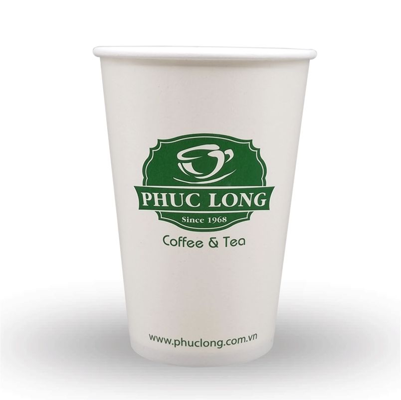 Mẫu ly giấy 2PE 12oz Phúc Long Đắk Lắk