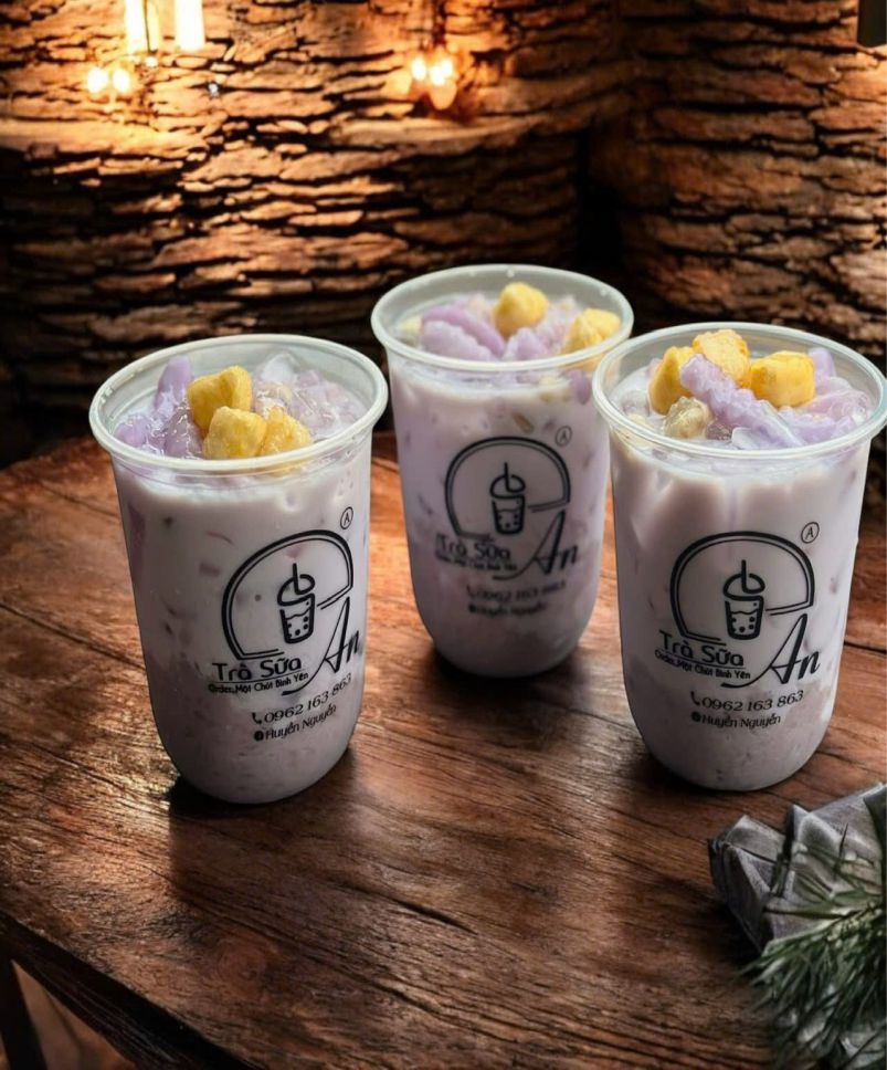 Mẫu ly nhựa đáy bầu 500ML trà sữa An Đắk Lắk