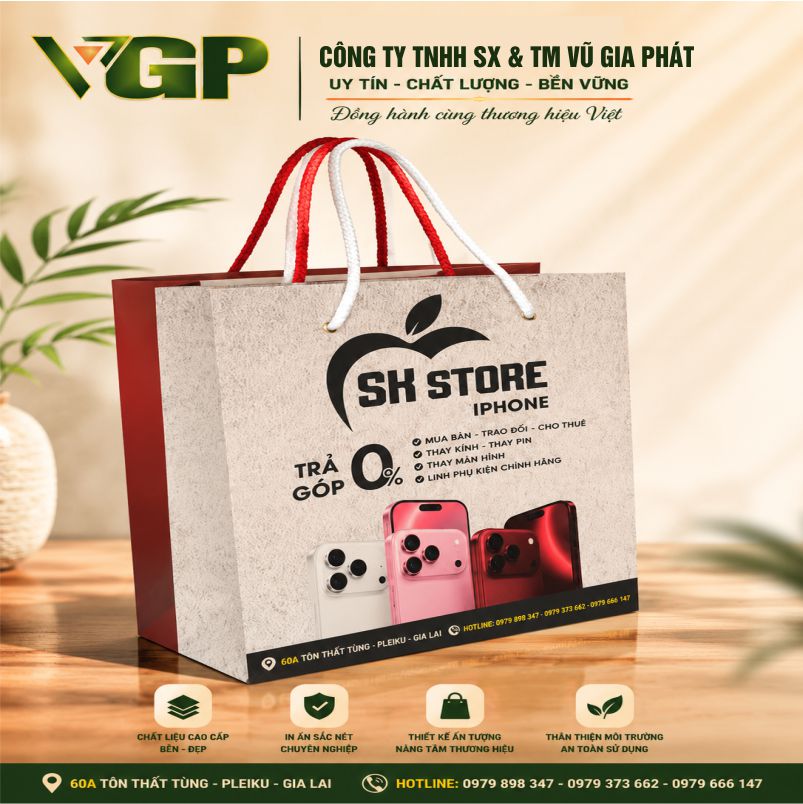 Đơn vị in túi giấy đựng quà tặng tại Gia Lai